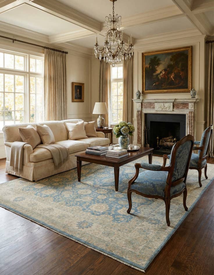 Detail image of  8' 6 x 11' 8 Ziegler Wool Rug