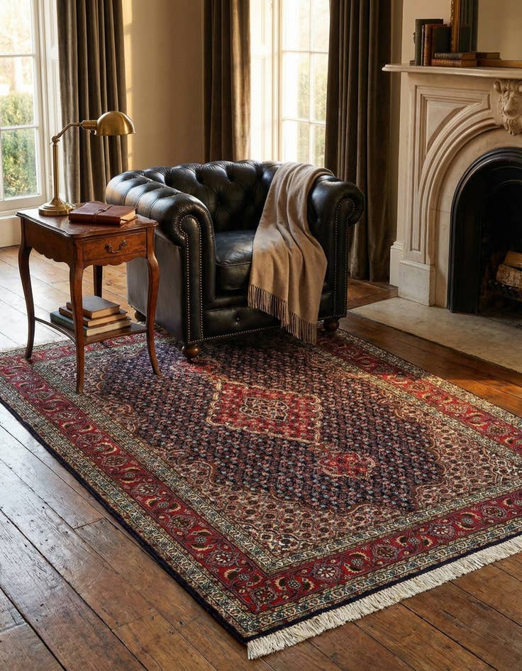 Detail image of  3' 5 x 4' 11 Tabriz Mahi Rug