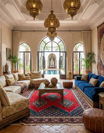 6' 8 x 10' 5 Hand Knotted Moroccan Wool Rug