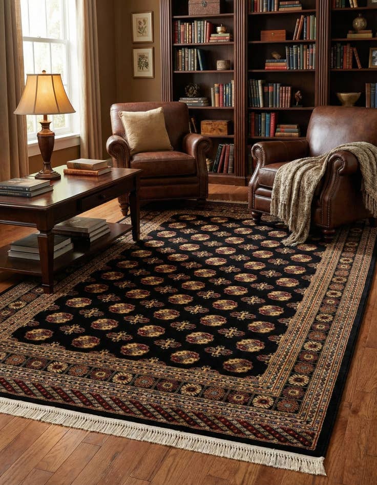 Detail image of  6' x 9' Bokhara Rug