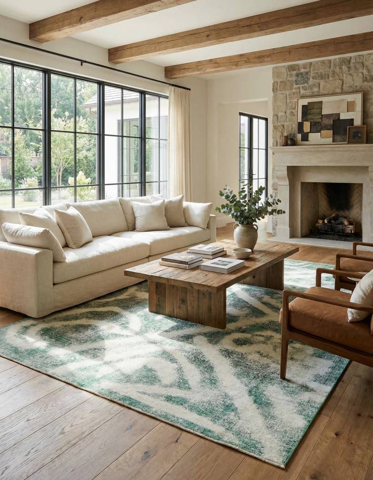 Detail image of 9' 6 x 13' 3  Hand Knotted Ultra Vintage Persian Wool Rug