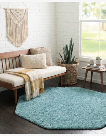6' x 6' Everyday Shag Octagon Rug
