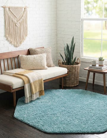 6' x 6' Everyday Shag Octagon Rug