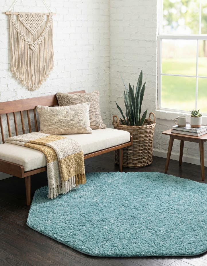 6' x 6' Everyday Shag Octagon Rug