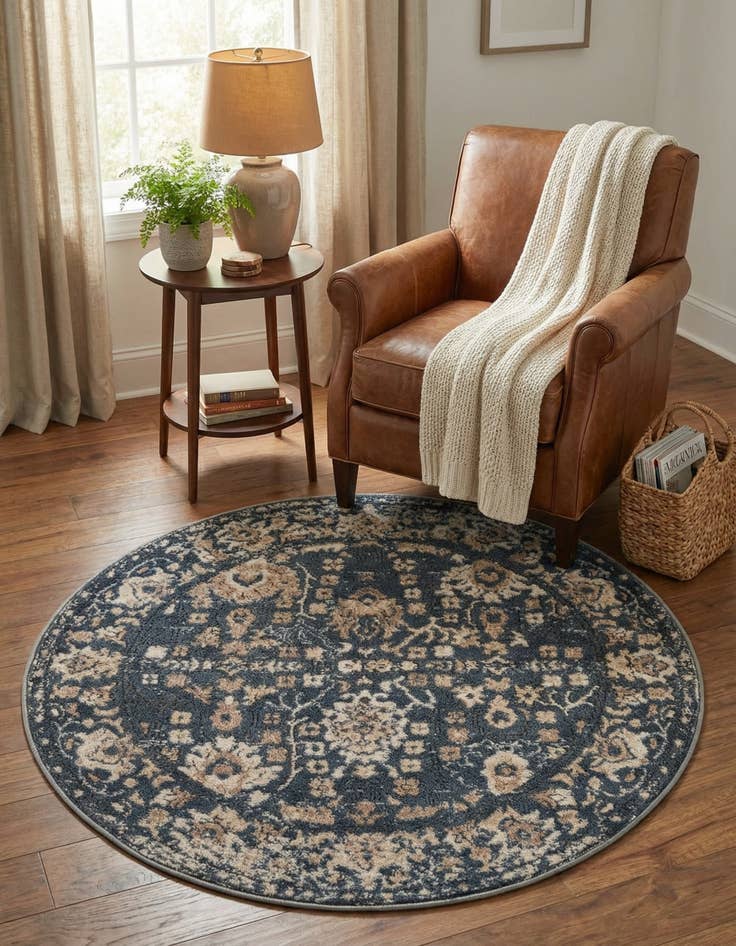 Detail image of 3' x 3' Oregon Round Rug