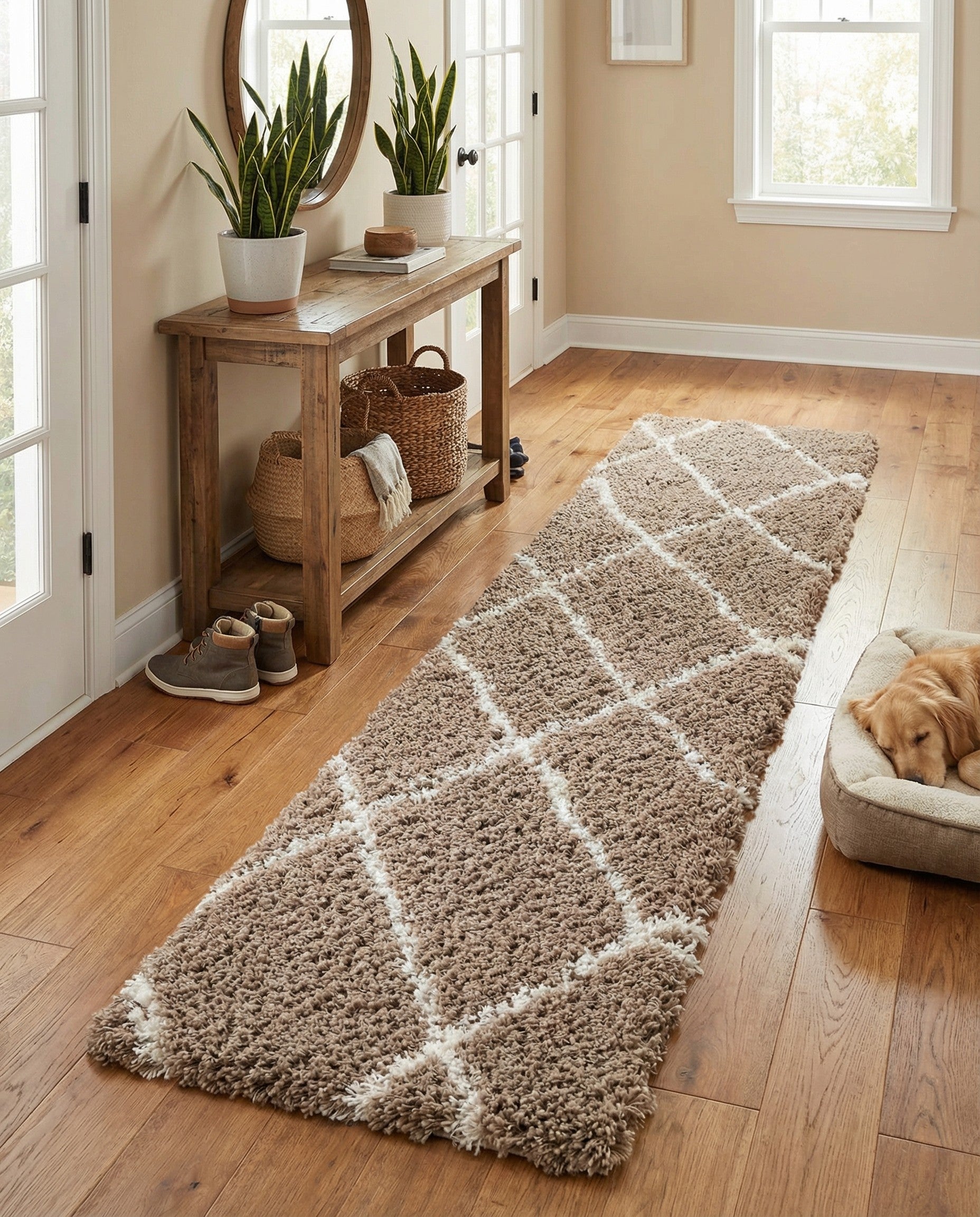  2' 7 x 12' Infinity Shag Runner Rug