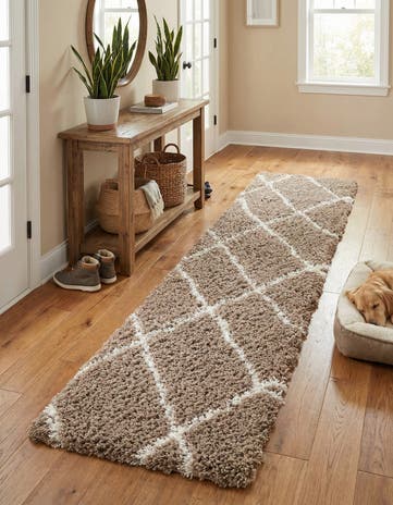 2' 7 x 12' Infinity Shag Runner Rug