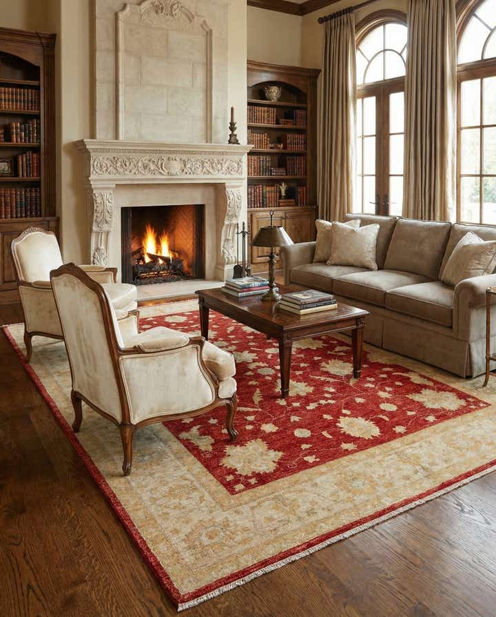 5' 7 x 7' 9 Ziegler Wool Rug