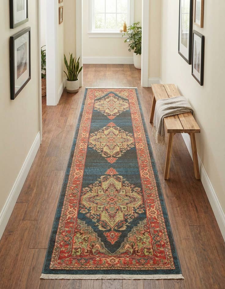 Detail image of 2' 7 x 13' Serapi Runner Rug