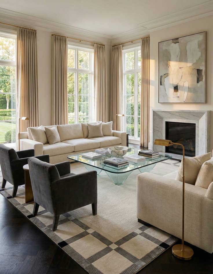 Detail image of  7' 10 x 9' 10  Hand Knotted Darya Wool Rug