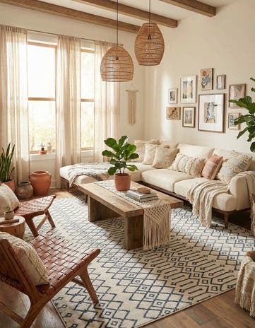 9' x 12' Bohemian Trellis Rug