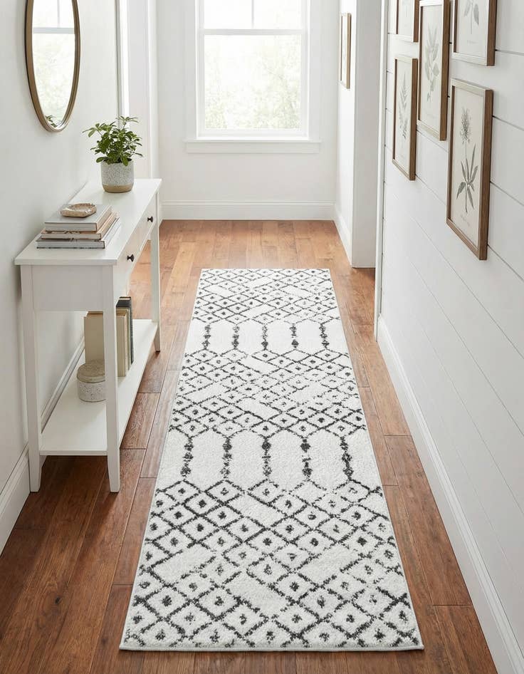 Detail image of 2' x 6' Paxon Trellis Runner Rug