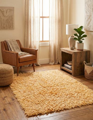 3' 7 x 4' 9 Hand Knotted Moroccan Wool Rug