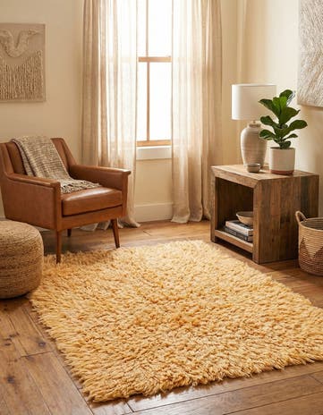 3' 7 x 4' 9 Hand Knotted Moroccan Wool Rug