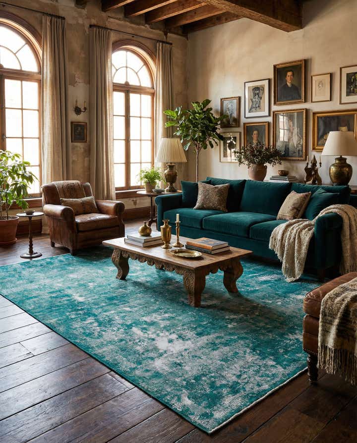 9' 8 x 13' Hand Knotted Ultra Vintage Persian Wool Rug