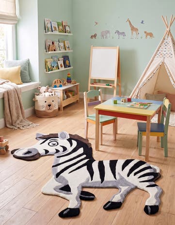 4' 6 x 5' 1 Playtime Kids Wool Freeform Rug