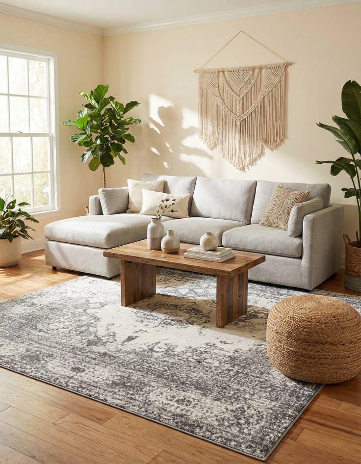 Detail image of 7' 10 x 7' 10 Venice Square Rug