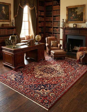 6' 8 x 9' 9 Bachtiar Wool Rug