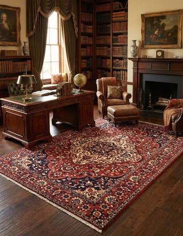 6' 8 x 9' 9 Bachtiar Wool Rug