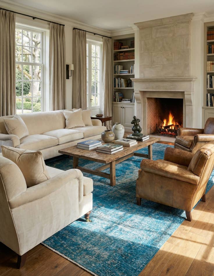 Detail image of  8' 1 x 9' 5  Hand Knotted Ultra Vintage Persian Wool Rug