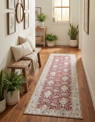 2' x 8' Washable Timeless Runner Rug