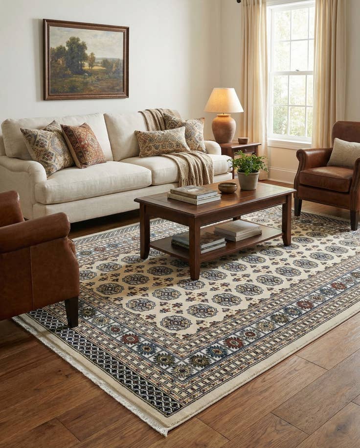 Detail image of 5' 3 x 7' 8 Nain Design Rug
