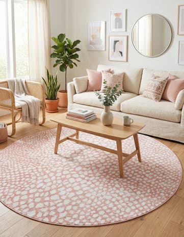 7' 10 x 7' 10 Kamala Washable Round Rug