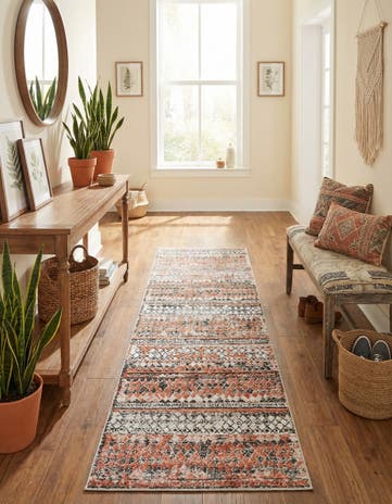 Salmon Leipzig Runner Rug