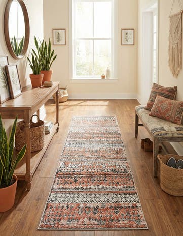 Salmon Leipzig Runner Rug
