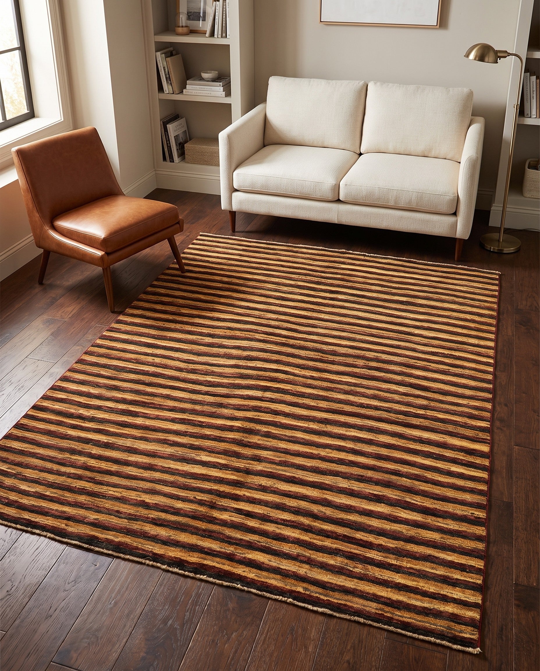 4' 10 x 6' 8 Hand Knotted Modern Ziegler Rug
