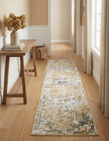Yellow Highbury Runner Rug