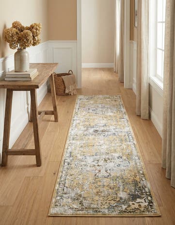 Yellow Highbury Runner Rug