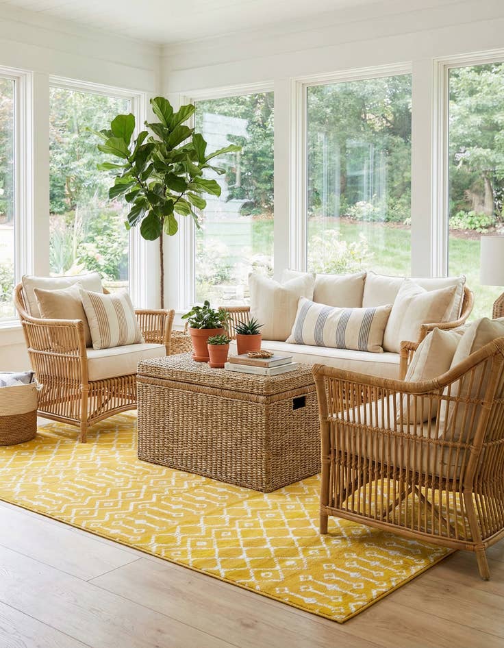 Detail image of 7' x 10' Kasbah Trellis Rug