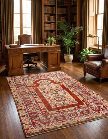 5' x 7' 10 Hand Knotted Anatolian Wool Rug