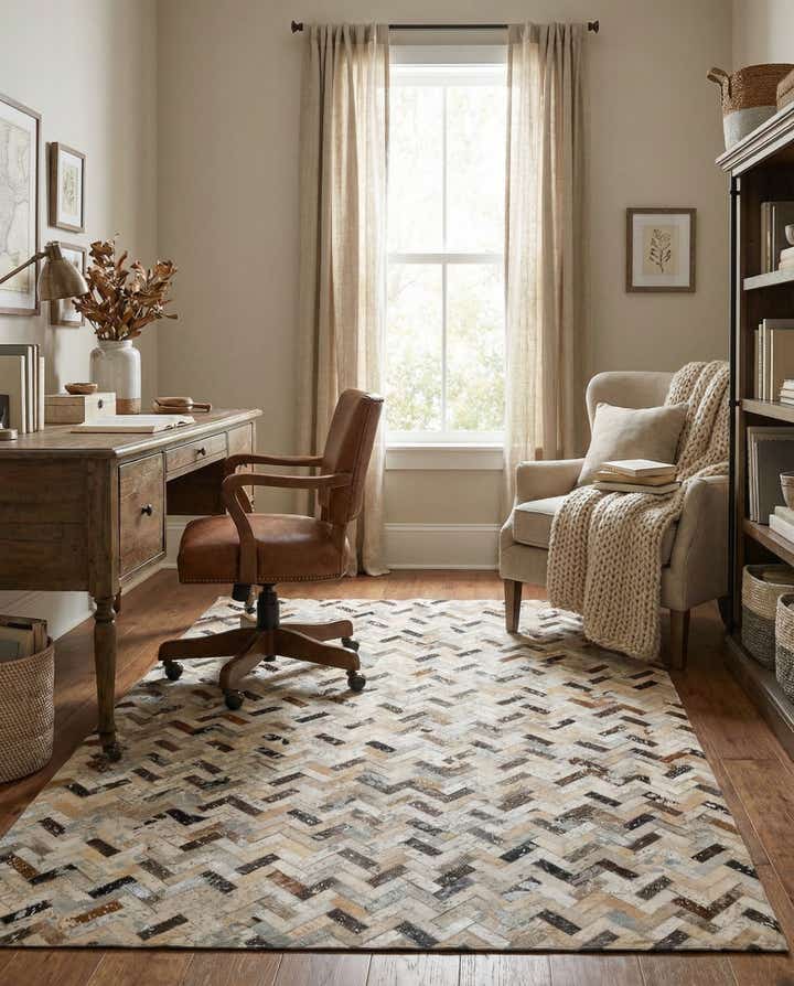 4' 2 x 6' 1 Cowhide - Patchwork Rug