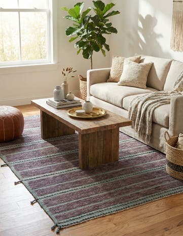 5' 8 x 8' 1 Hand Knotted Moroccan Wool Rug