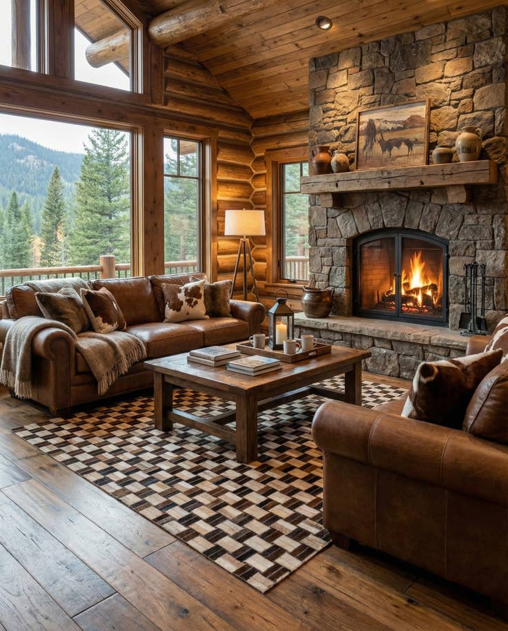 Detail image of 4' 11 x 7' 10 Cowhide - Patchwork Rug