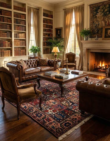 7' 3 x 9' 9 Bachtiar Wool Rug