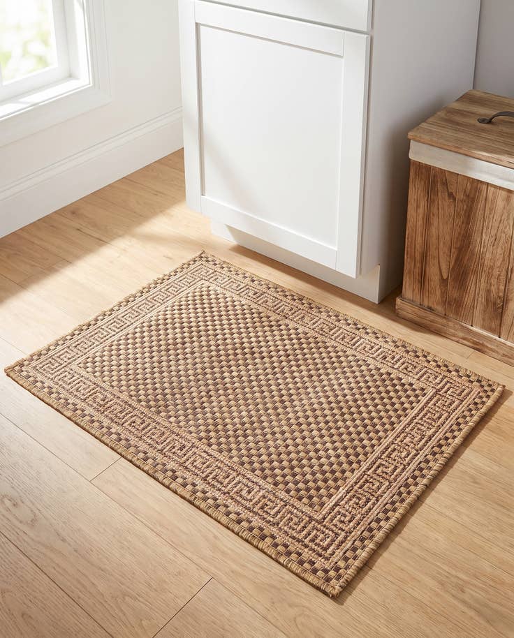 Detailansicht von 65cm x 90cm Leicht zu reinigen Border Innen- / Aussenbereich Teppich