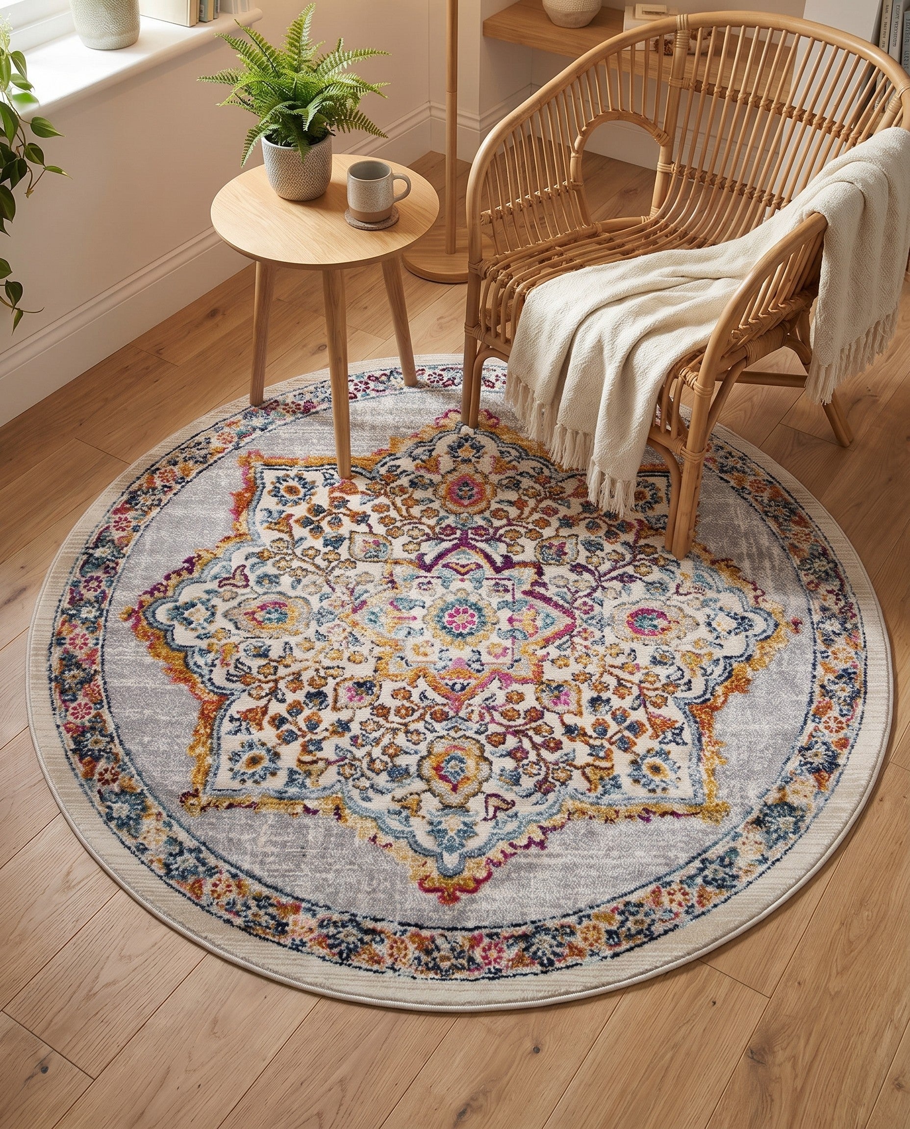 3' 7 x 3' 7 Budapest Round Rug