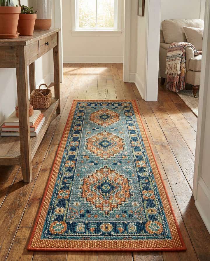 2' x 5' Easy-Clean Baja Indoor / Outdoor Runner Rug