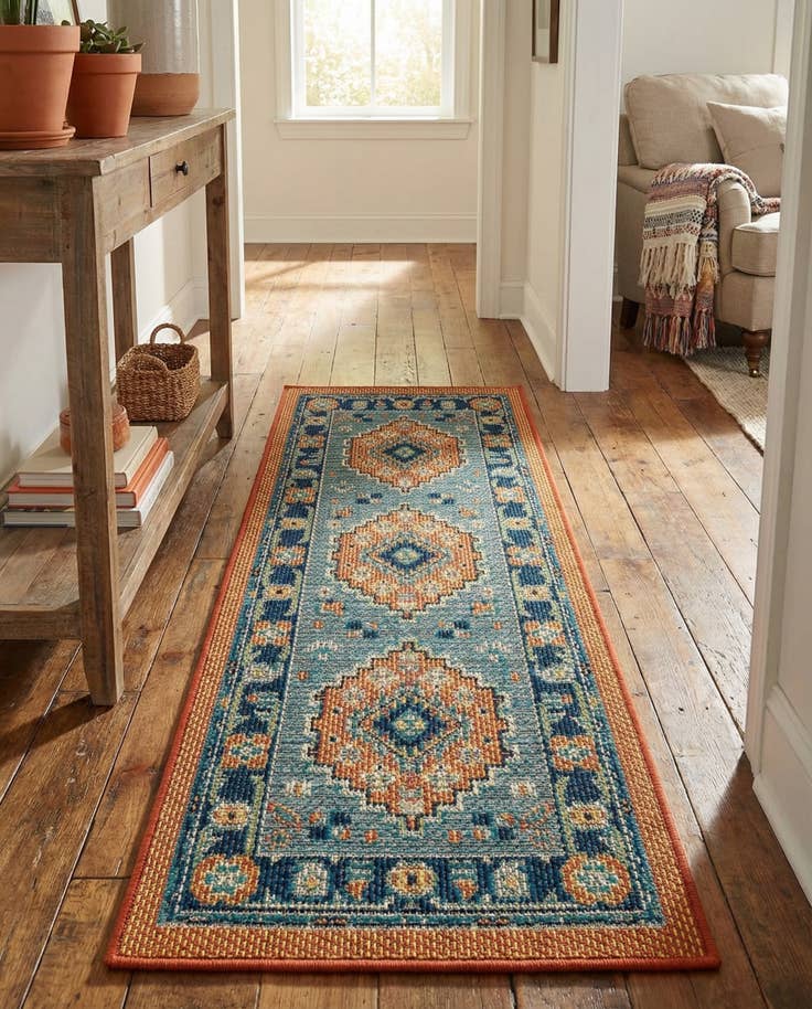 Detail image of 2' x 5' Easy-Clean Baja Indoor / Outdoor Runner Rug