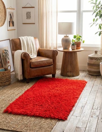 2' 3 x 4' 9 Hand Knotted Moroccan Wool Runner Rug