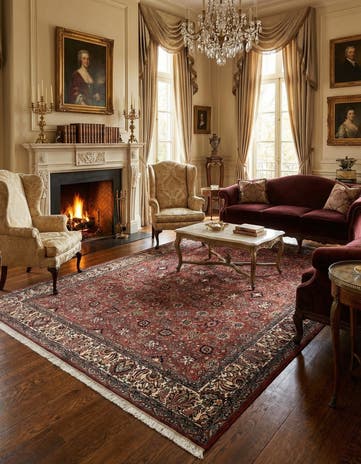 6' 8 x 9' 6 Bidjar With Silk Rug