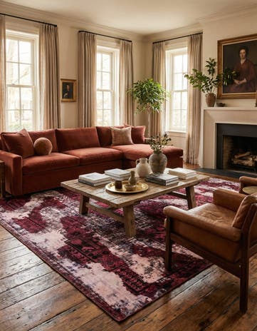 6' 6 x 8' 9 Hand Knotted Ultra Vintage Persian Wool Rug
