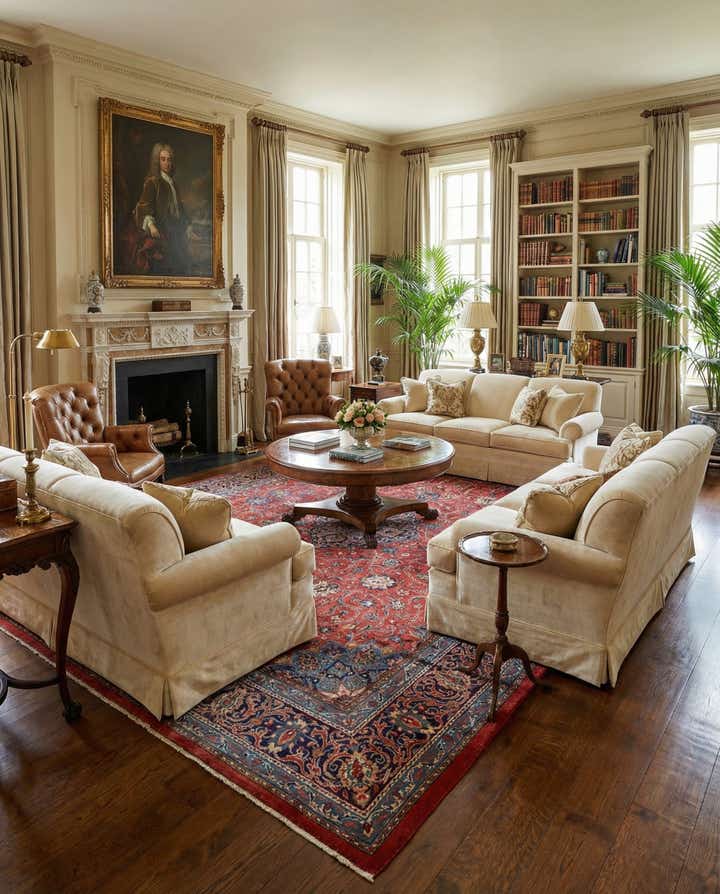 9' 8 x 13' 4 Hand Knotted Farahan Persian Wool Rug