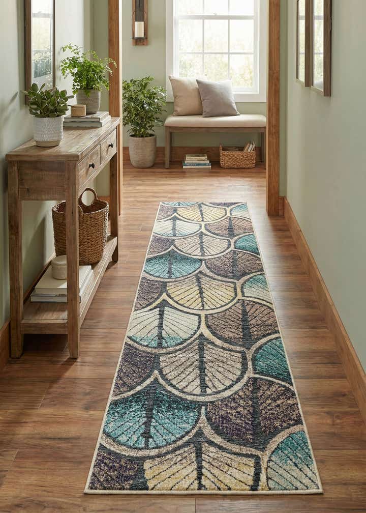 2' 7 x 10' Easy-Clean Casablanca Indoor / Outdoor Runner Rug