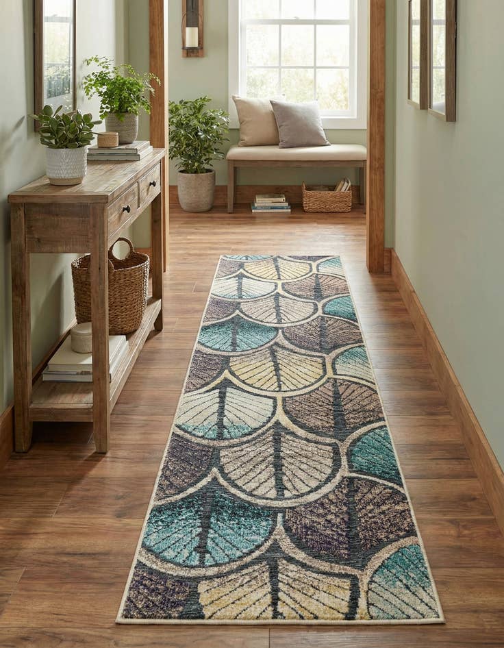 Detail image of  2' 7 x 10'  Washable Casablanca Indoor / Outdoor Runner Rug