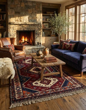 5' x 9' 1 Ghashghai Wool Rug