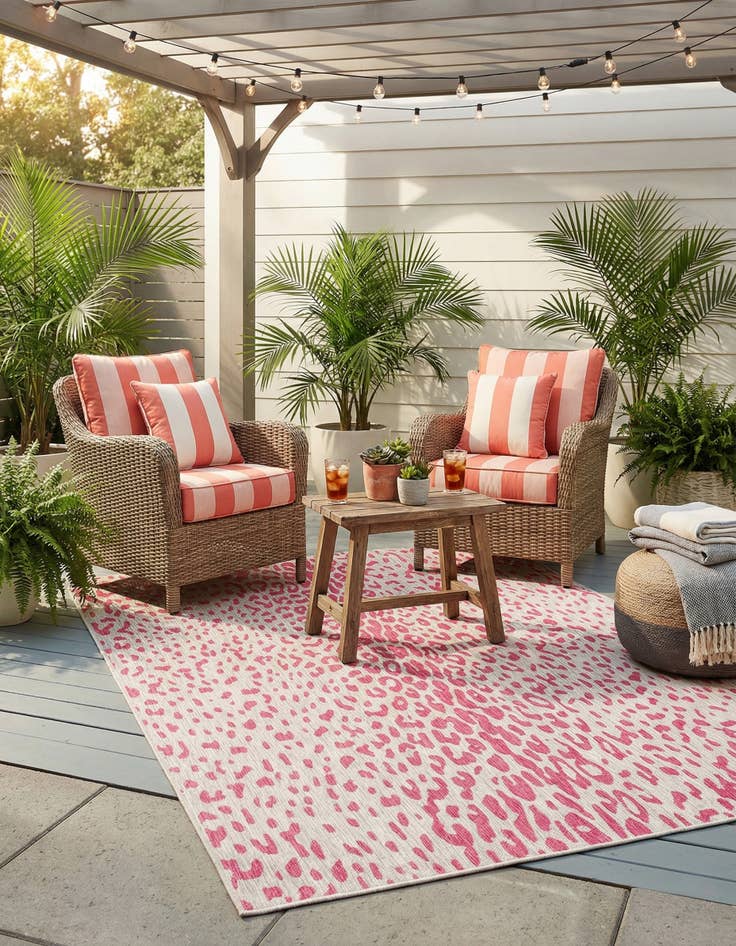 Detail image of 9' x 12'  Washable Safari Indoor / Outdoor Rug